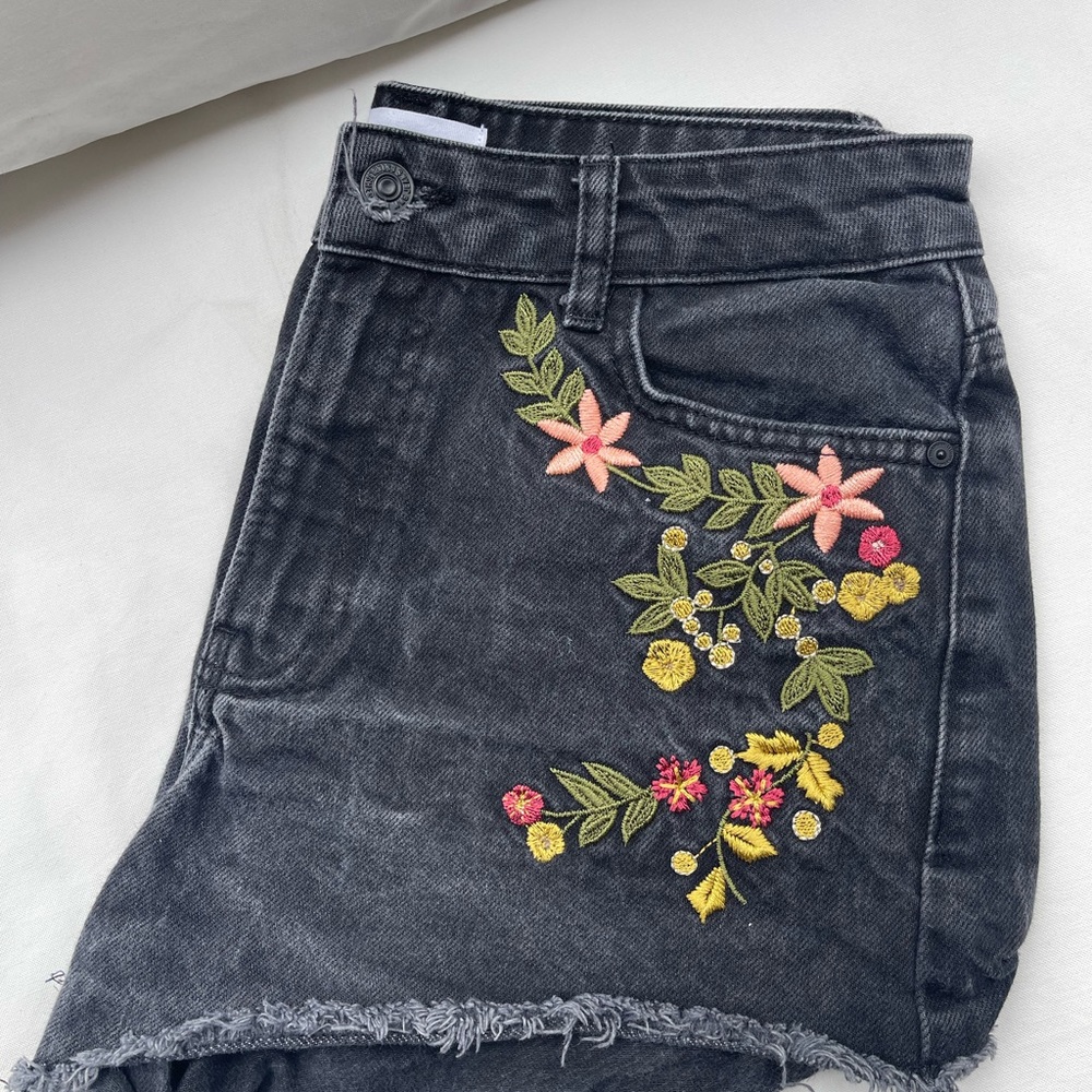 Black jeans shorts from Mango size 6